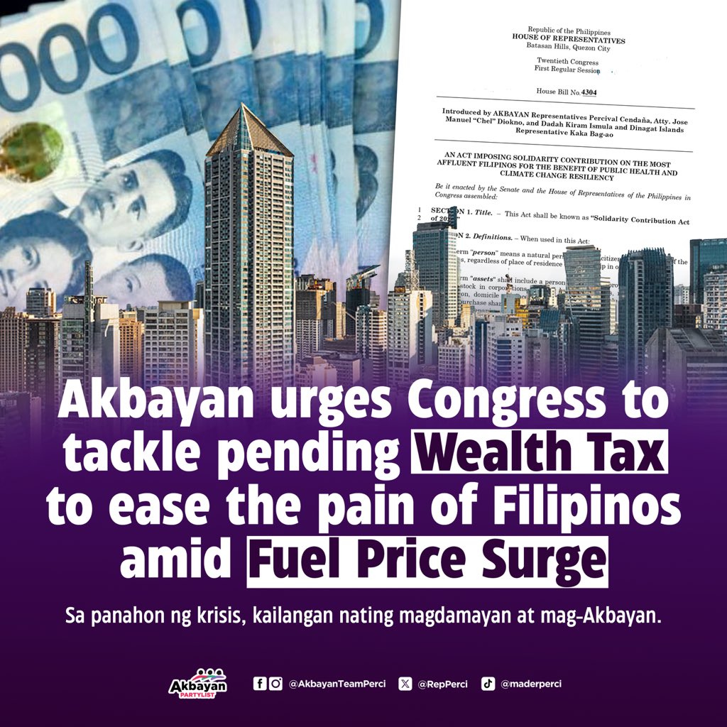 Rep. Perci Cendaña tweet media