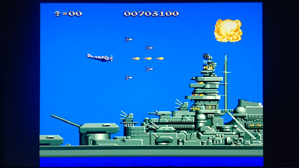 moetarou7's tweet photo. 1989年3月20日 #PCエンジン #HuCARD『P-47 THE FREEDOM FIGHTER』が #エイコム より発売!
ACから移植の横STG!
かなりのパターンゲーで自機の火力が貧弱なためアドリブで何とかなるような作りではなく、一長一短のある各武器を要所要所で使い分ける必要があり難しい。
ACと違い1週エンドになっている。 https://t.co/wvuuMlyCAw