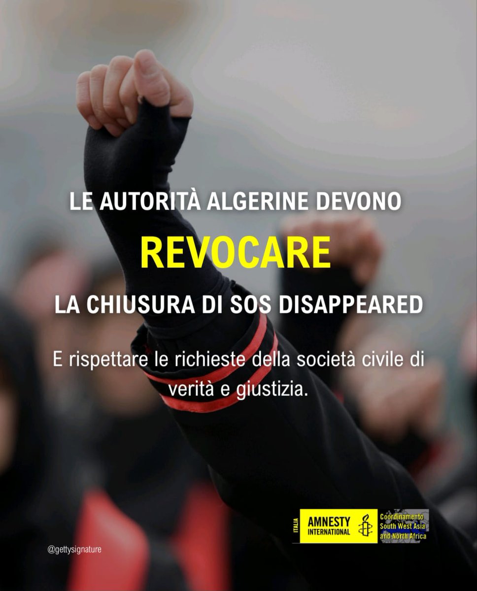 Amnesty Italia SWANA tweet media