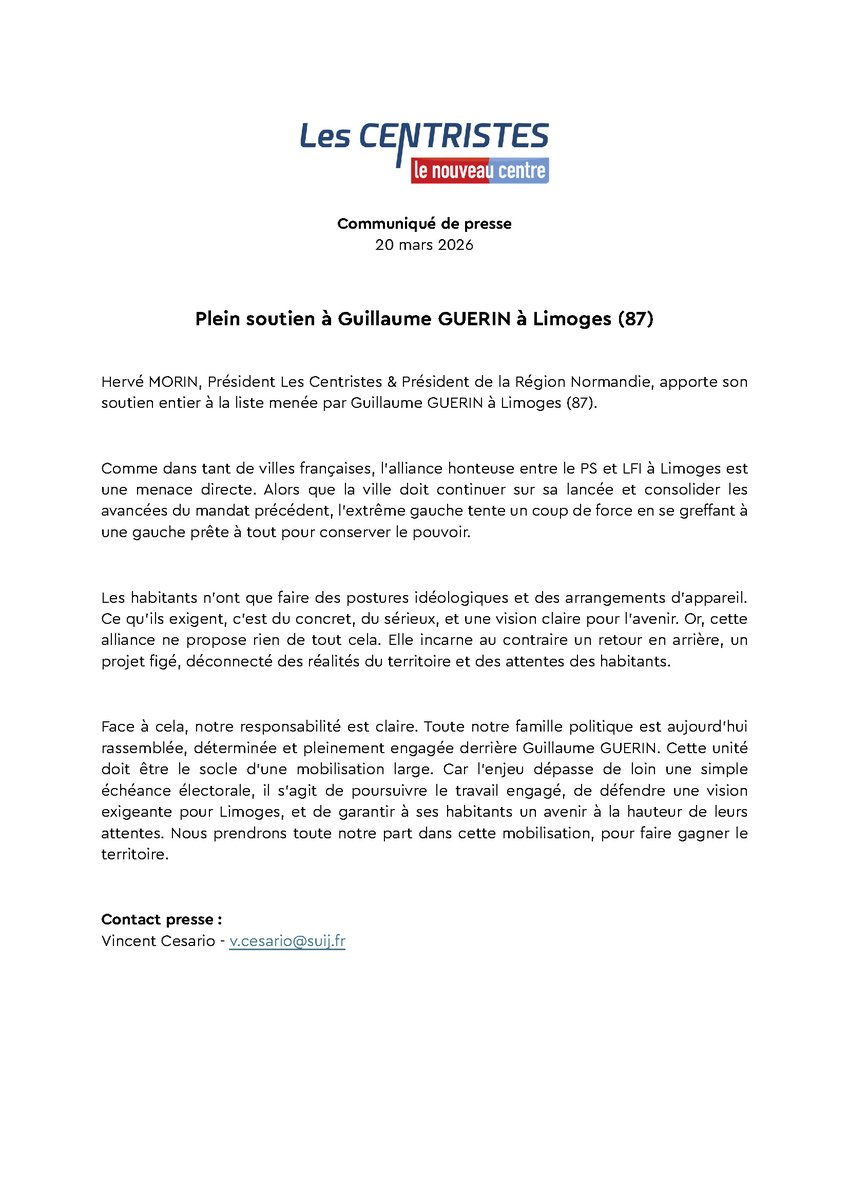 Les Centristes tweet media