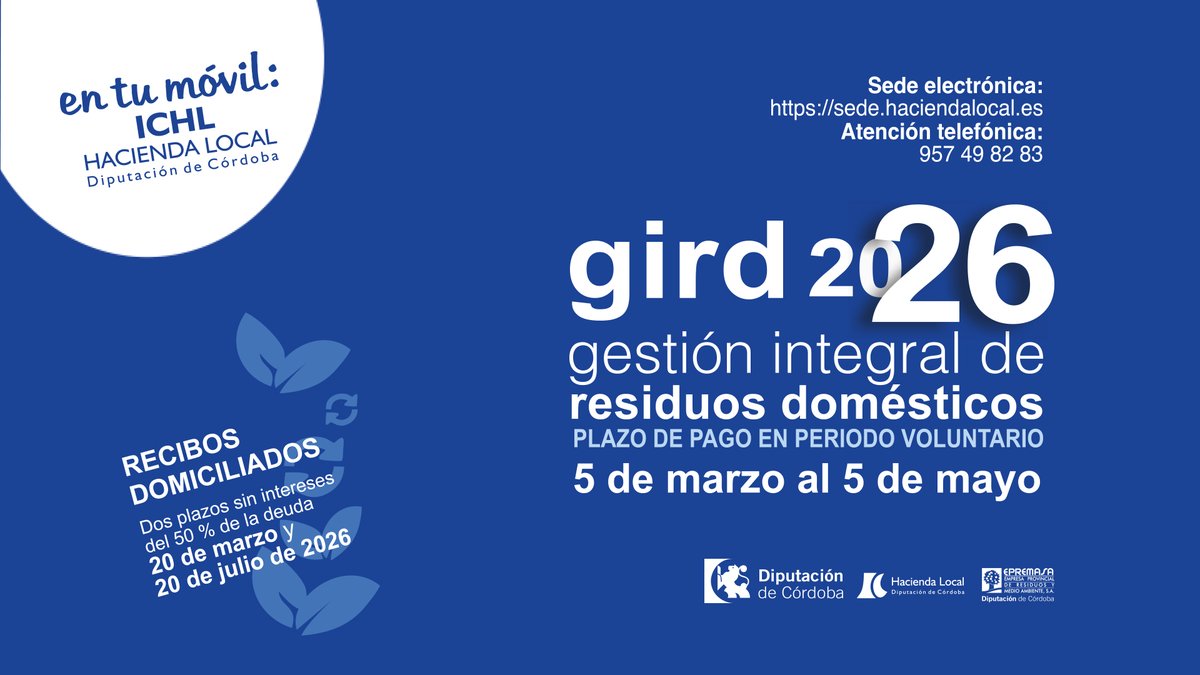 I.C. Hacienda Local- Diputación de Córdoba tweet media