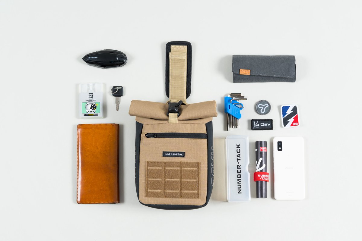 nobtree's tweet image. ハーフデイツーリングホルスター HAVE A BIKE DAY.
#TANAX × #HaveABikeDay.