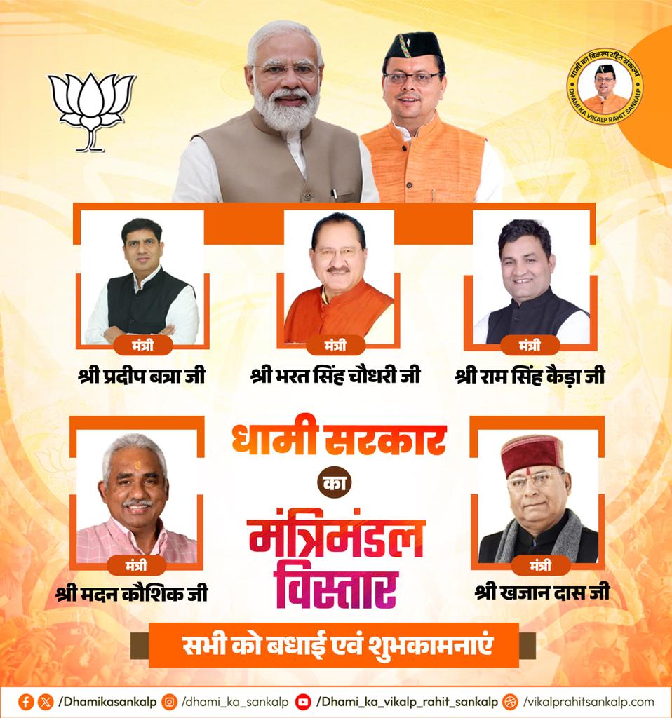 जलाने वाले जलाते ही हैं चराग़ आख़िर
ये क्या कहा कि हवा तेज़ है ज़माने की

*मुख्यसेवक धामी जी ने दी सभी नवनियुक्त मंत्रियों को हार्दिक शुभकामनाएं*