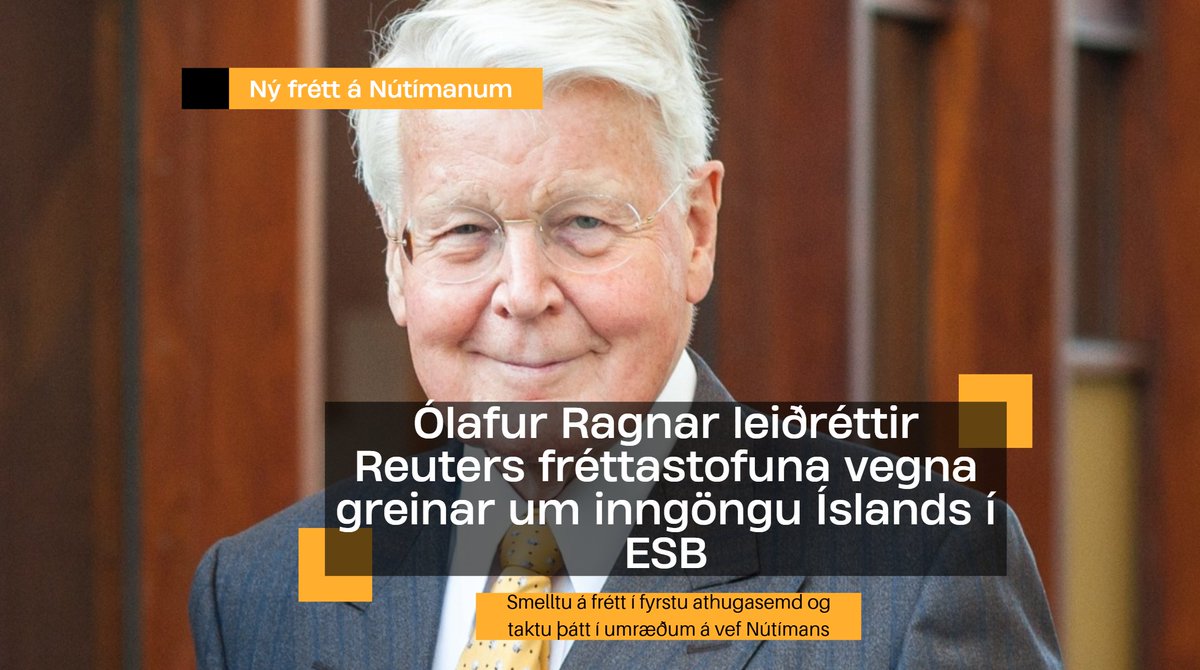 Nútíminn tweet media