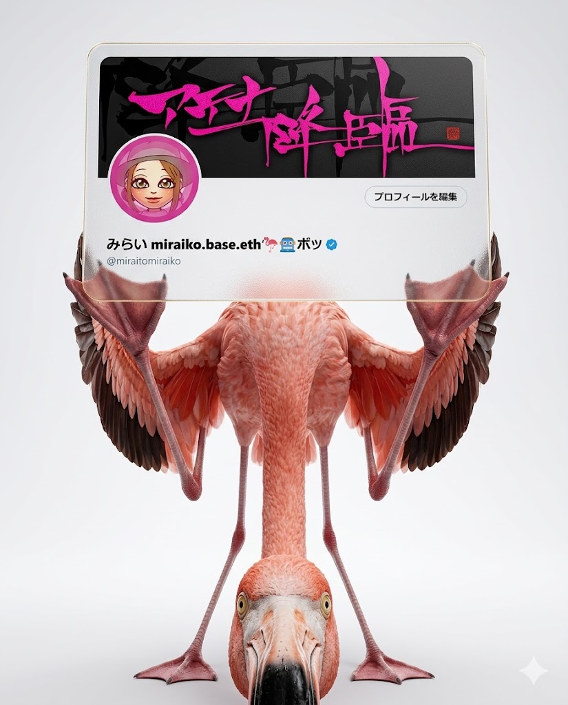 みらい miraiko.base.eth🦩🤖ボッ tweet media