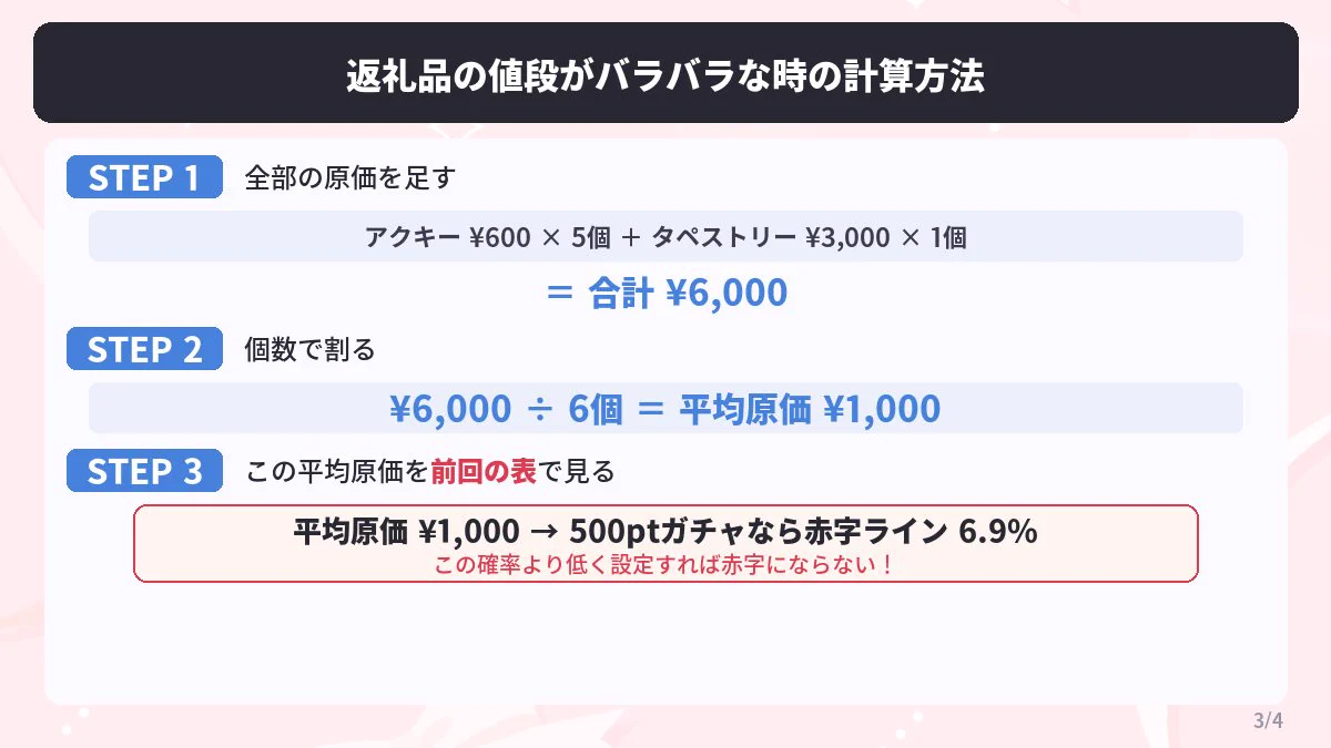 ガチャ 確率 計算