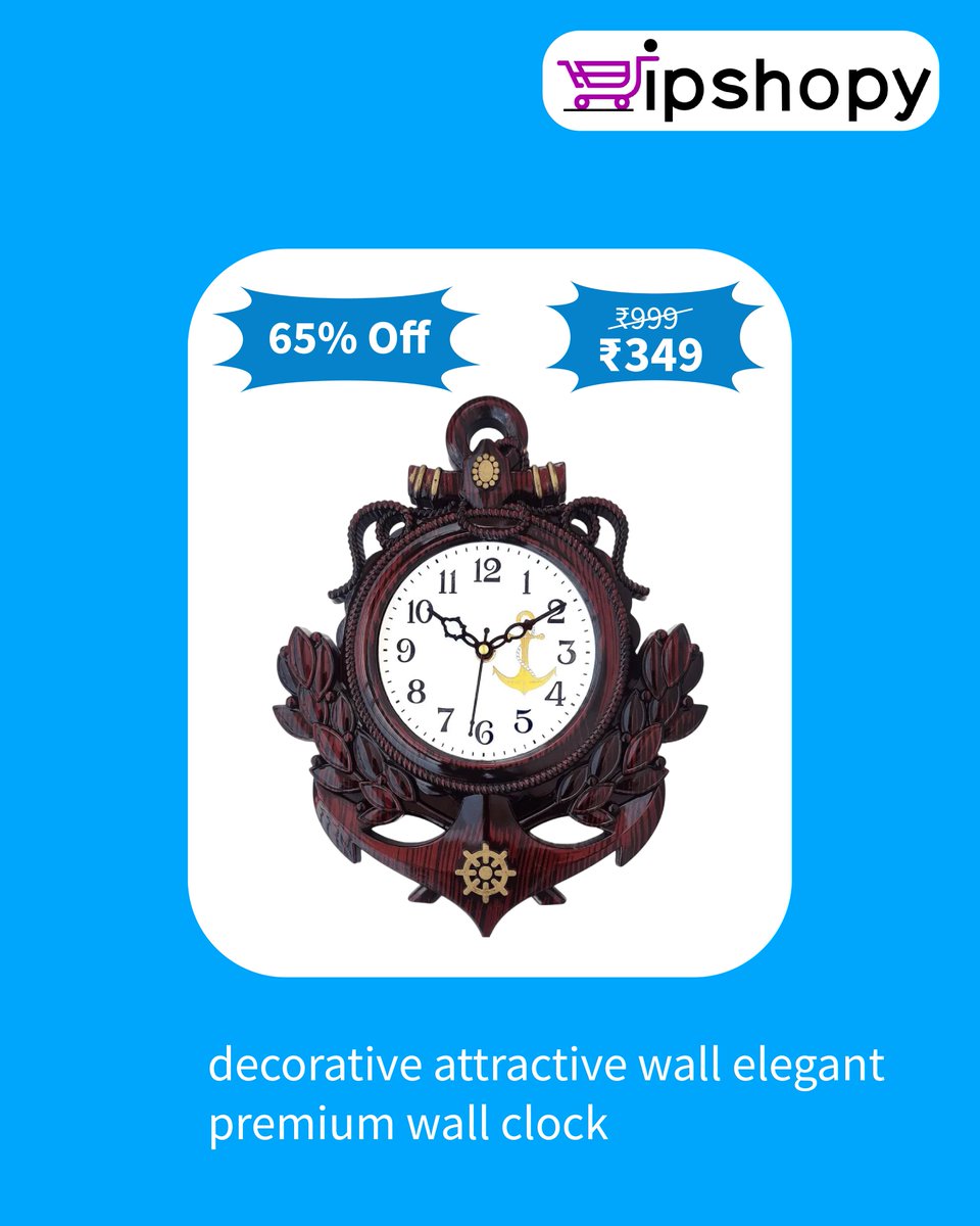 ipshopyofficial's tweet photo. Upgrade your space with stylish &amp; premium wall clocks 🏡✨
Get up to 65% OFF on elegant, vintage &amp; modern designs.
🛒 Shop now: https://t.co/jNOEbB1JbJ
#WallClock #HomeDecor #InteriorDesign #VintageStyle #ModernHome #ClockDesign #HomeStyling #DecorInspo #ShopOnline #IpShopy ⏰✨ https://t.co/v1jca0IVel