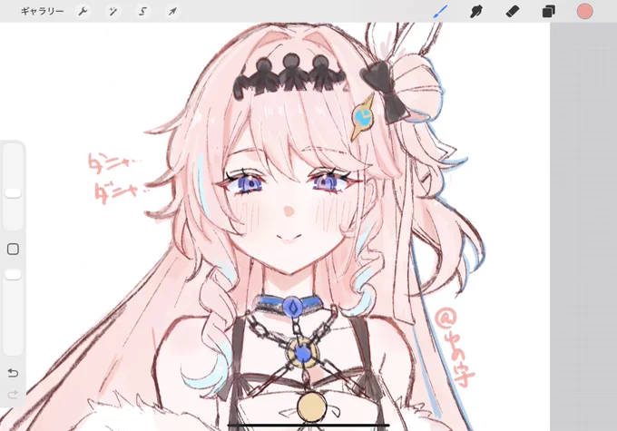 移動中に描いた落描きだけど、ダニャダニャダーニャ…… #鳴潮コレクション