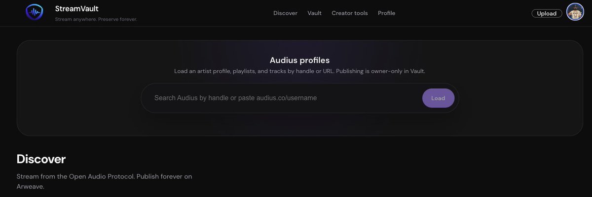 StreamVault tweet media