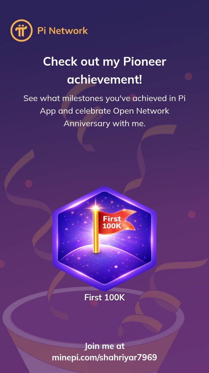 Post your badge on a social media platform (Fireside Forum, X, Instagram, etc.) using #PiOpenNetwork. After sharing, return here and submit your post link to enter the raffle.