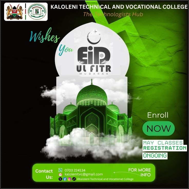 Kalolenitvc's tweet photo. Happy Eid Ul Fitr Mubarak from our incredible Kaloleni TVC family! 🕌🌙✨
After a month of reflection and growth, it’s time to celebrate. May your homes be filled with joy, your hearts with gratitude, and your tables with treats! 

Enjoy the festivities and stay safe! https://t.co/Spzdsy1Dol