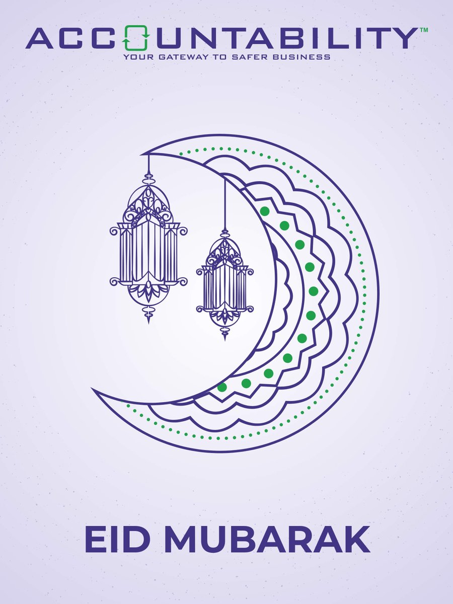 Accountability wishes all our valued Muslim Members, staff, and their loved ones celebrating Eid al-Fitr: Eid Mubarak!

We wish you a peaceful and blessed celebration with your families and community.

Accountability: Your Gateway to Safer Business.