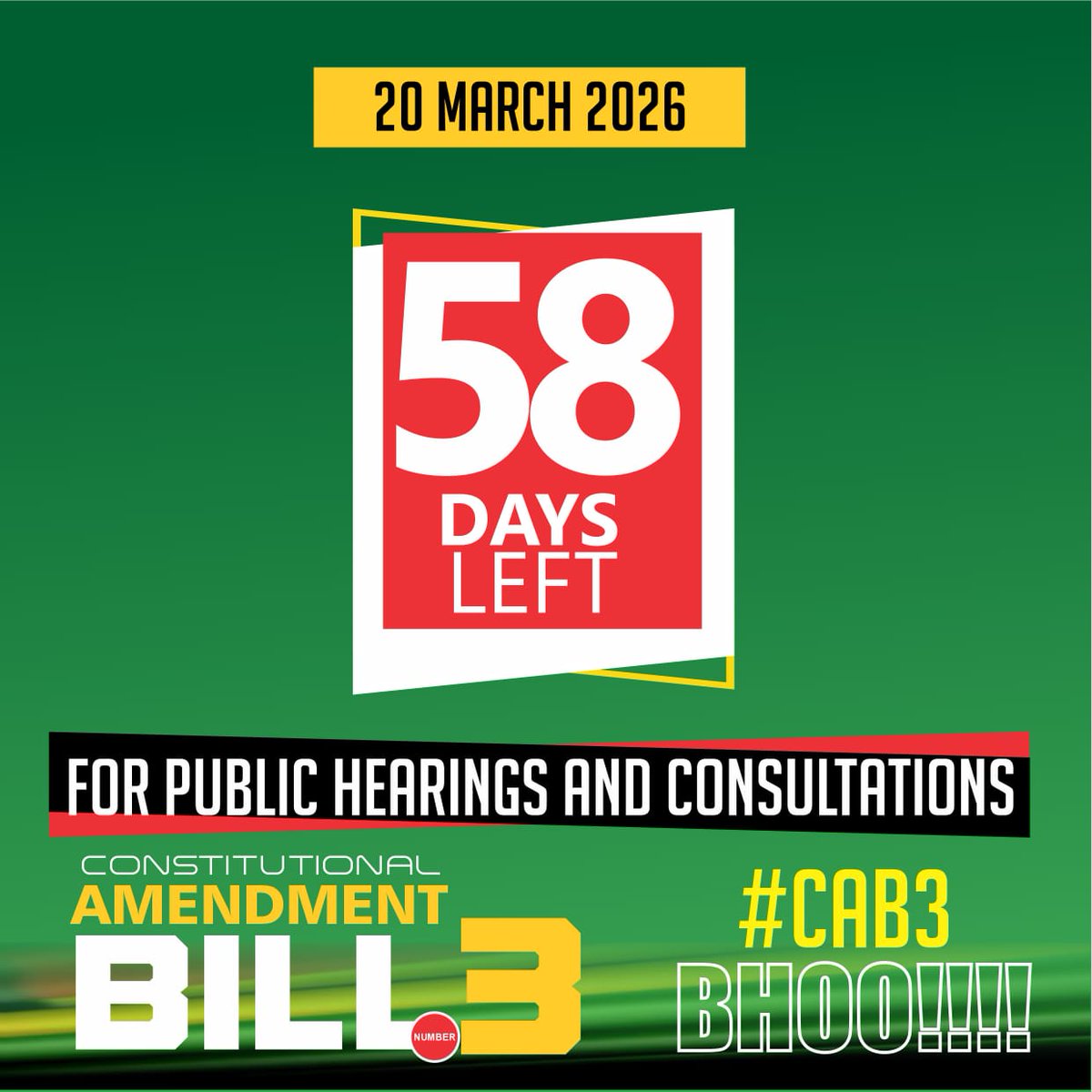 cdechitepo002's tweet image. #Bill.No.3.Bho👍
A wise coach will never substitute a scoring striker whilst he still needs more goals to clinch a trophy. I'm supporting the Constitutional Amendment Bill No.3 to allow our President Dr Emmerson Dambudzo Mnangagwa to complete all developmental projects which he