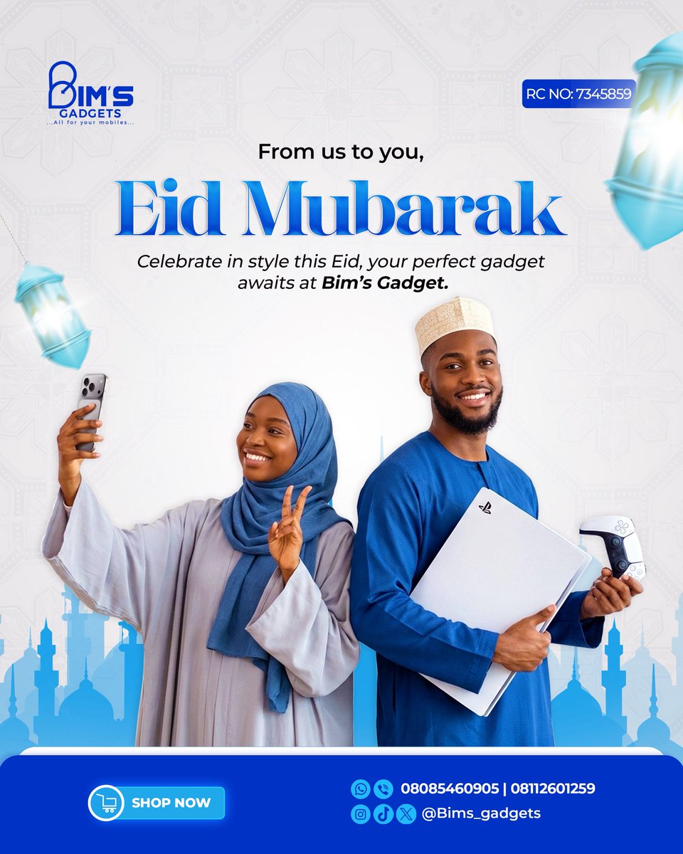 ibim_phones's tweet image. Happy Eid Mubarak Dear Faithful Muslim ,

Celebrate 🎉 in style this Eid , your perfect gadget await you at BIM’S GADGETS.

#bims_gadgets 
#gadgetspluginoyeekiti 
#Gadgets 
#fuoye 
#eidmubarak