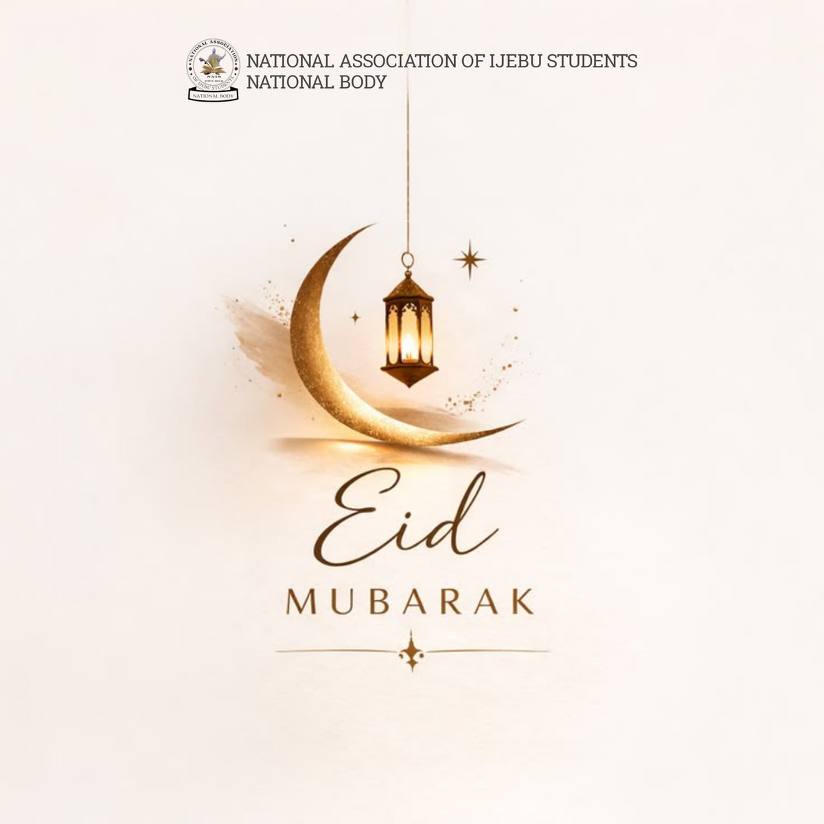 The leadership of the National Association of Ijebu Students (NAIS) warmly wishes all our Muslim brothers and sisters a joyful Eid Mubarak.

Eid Mubarak to you and your loved ones, Have a blast full celebration today 🎉.

Taqabbalallahu minna wa minkum🎉❤️.