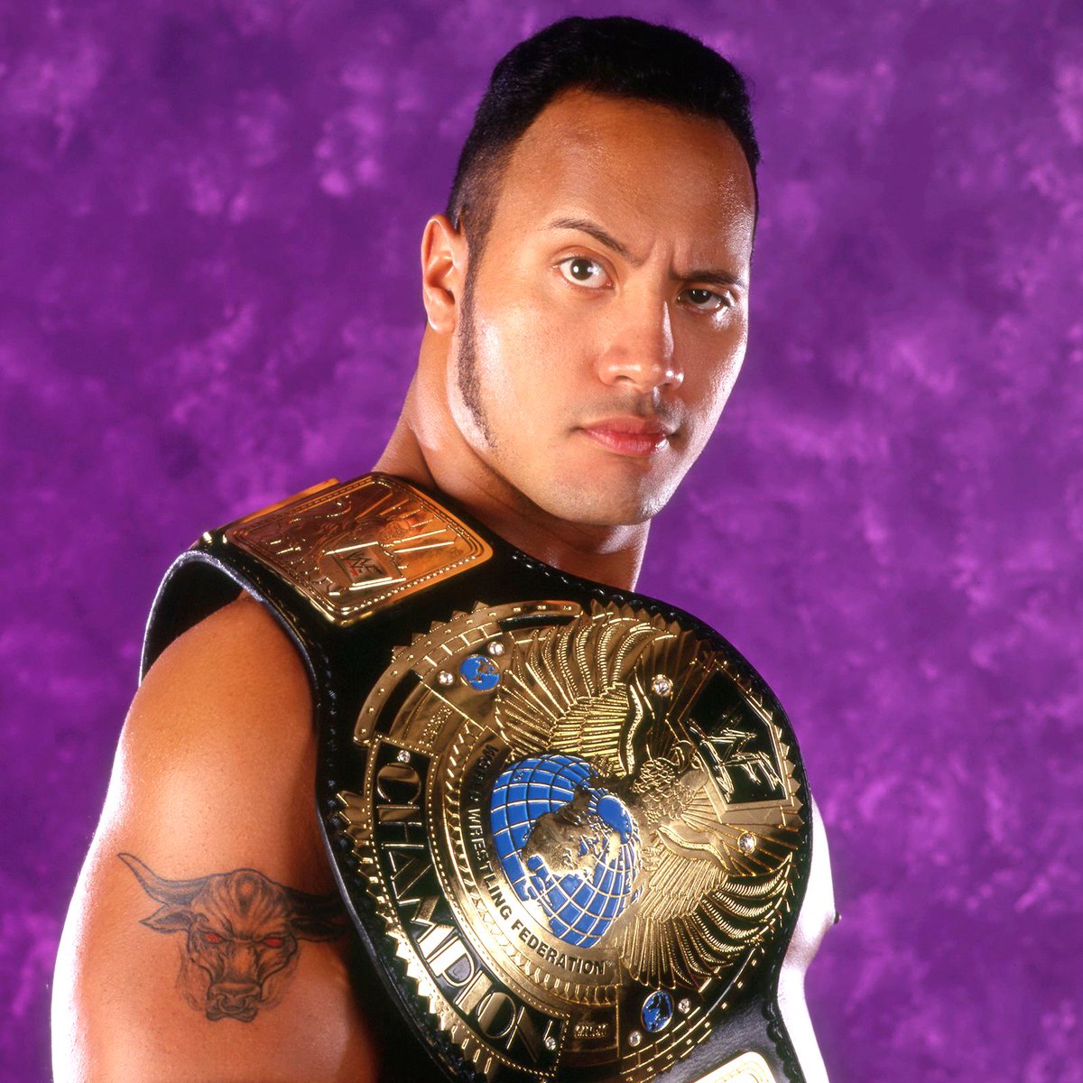 スポーツ選手 The Rock First champion World Champion of the day: The Rock - Began his first run as WWF