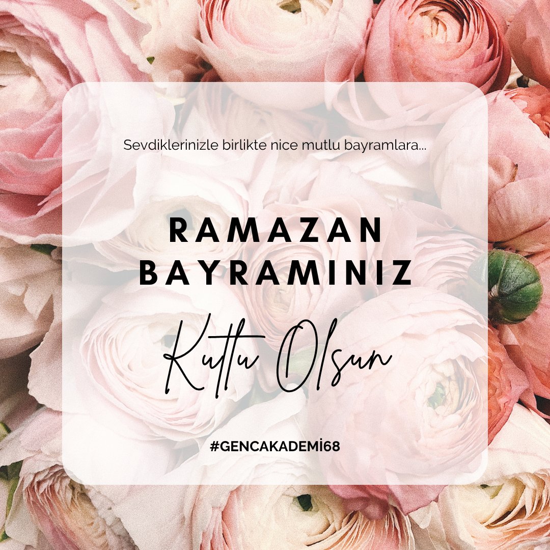 gencakademi68's tweet photo. Sevdiklerinizle birlikte nice mutlu bayramlara. 🎀
#BayramınızKutluOlsun https://t.co/usca436rLE