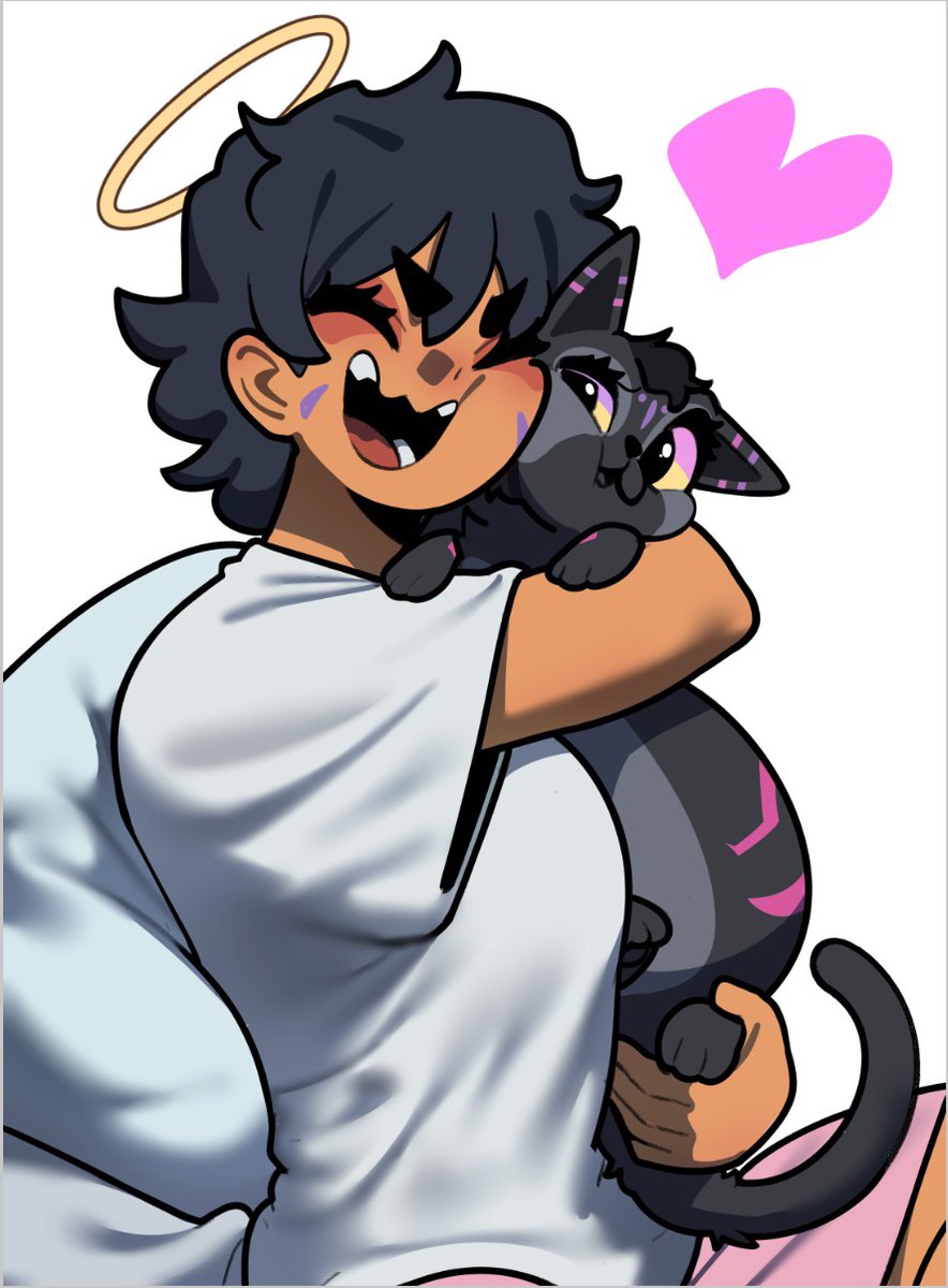 ZoopPloop's tweet photo. My Sona as a human with a cat version of him! Art by @ryuwanshoy! https://t.co/1Dl9cNHika