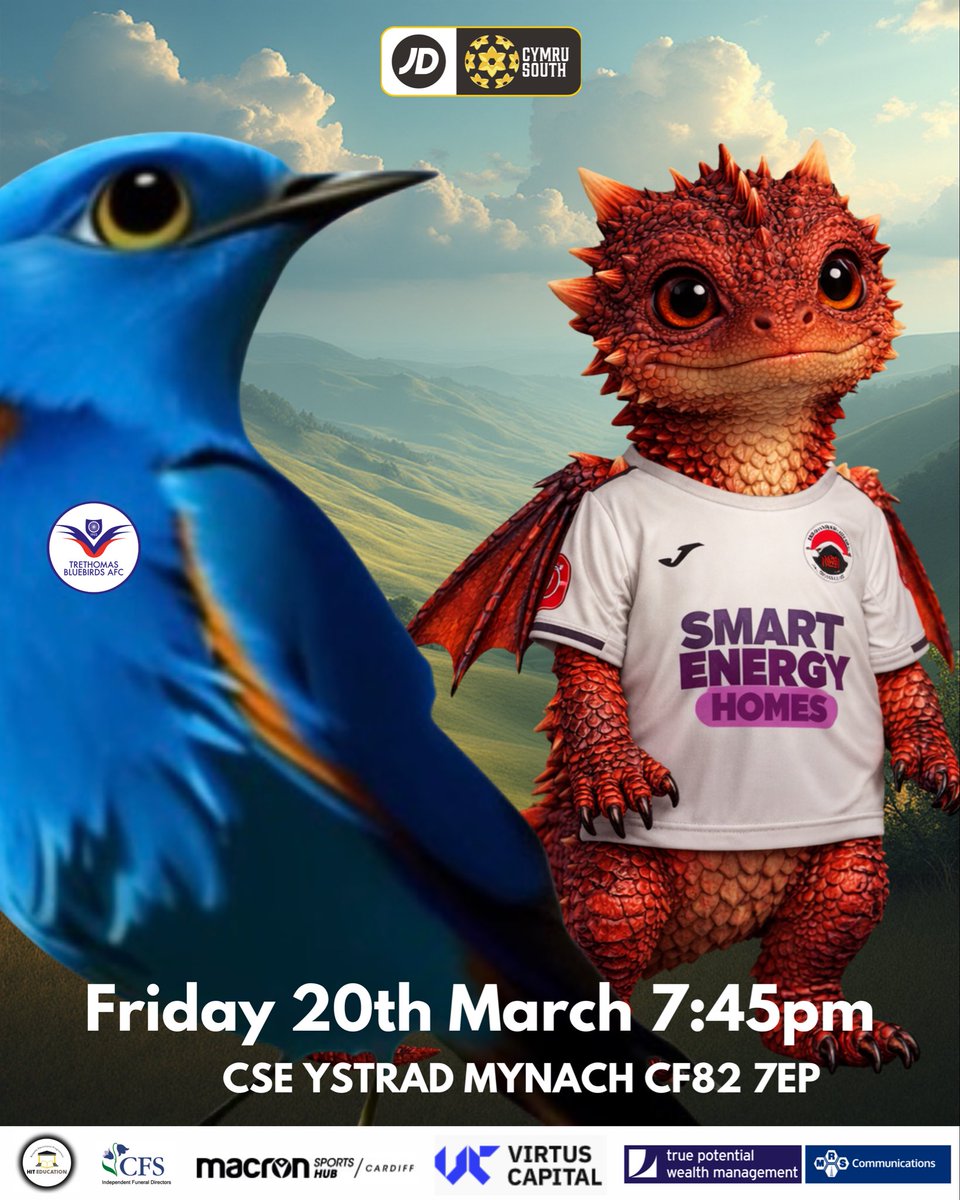 TreBluebirdsFC's tweet photo. 💙It’s Match Day💙
@PontyUnitedM are the visitors to the @CSEYstradMynach this evening.
Given the recent history between the clubs a warm welcome awaits.
#UppaTre https://t.co/RXkAX6T1xc
