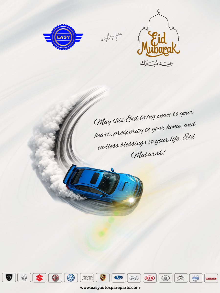 easyautox's tweet photo. May this blessed occasion of Eid bring peace to your heart, prosperity to your home, and endless joy to your life. 🌙✨
Eid Mubarak to you and your loved ones! https://t.co/jqdEYbrLz6