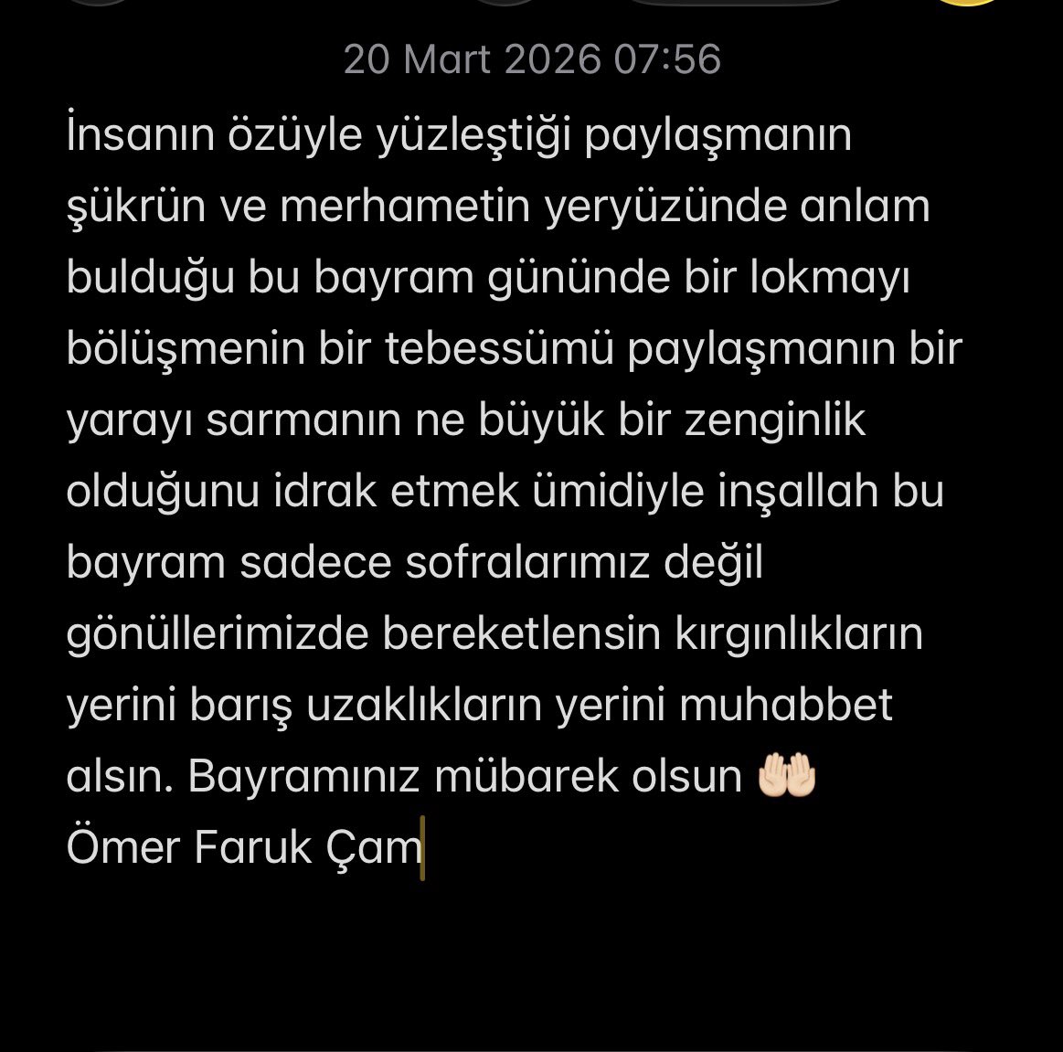 Ömer Faruk Çam tweet media