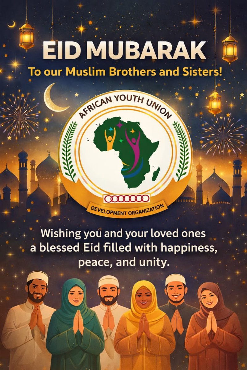 KabengeDisan's tweet photo. This blessed occasion of Eid al-Fitr, AYUDO celebrates with Muslim brothers and sisters across Africa&amp;the world.This day brings us peace,joy,&amp; endless blessings.🤍Let us continue to spread love, unity, &amp; compassion in our communities,&amp;always.Together,we rise,together we shine.🌍 https://t.co/8L0mxXwKUV