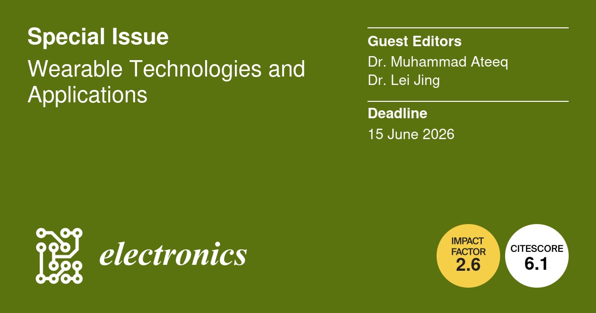 Electronics MDPI tweet media