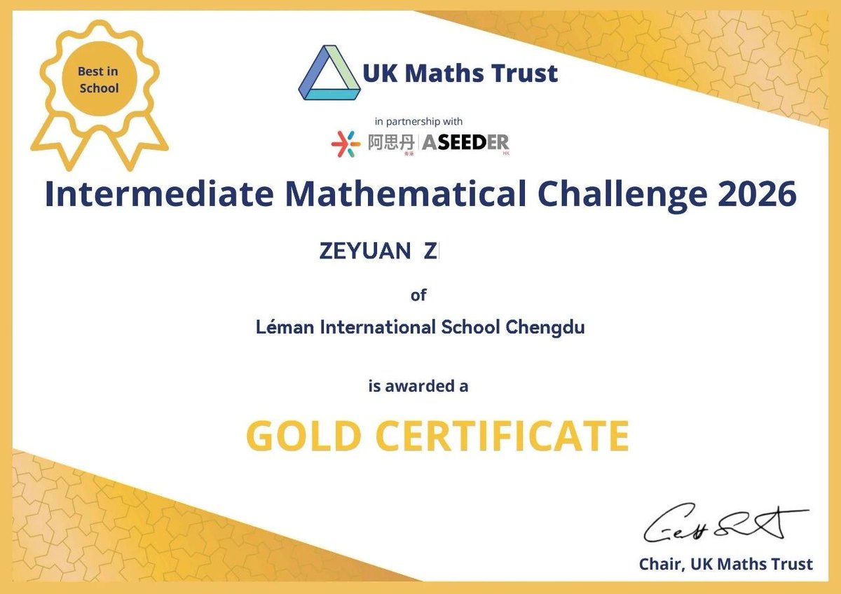 Léman International School Chengdu tweet media