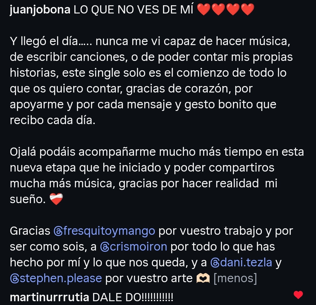 Hace 2 años Juanjo nos desvelaba la portada de Lo que no ves de mí y leer lo que puso más el comentario de Martin hoy 🥹