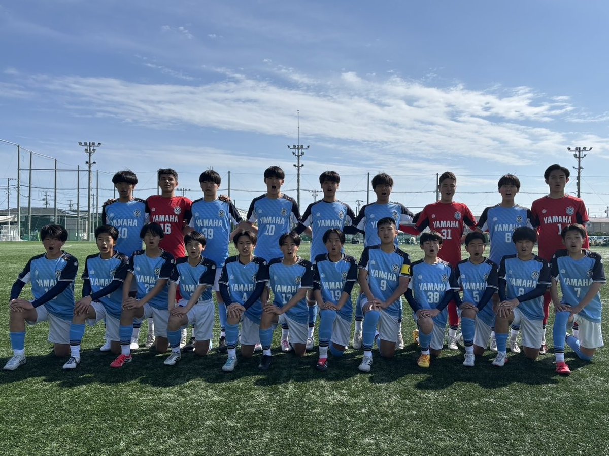 Jubilo_academy's tweet photo. ⚽️試合結果⚽️
#ジュビロ磐田U15

🏆高円宮杯 JFA 
　  U-15サッカーリーグ 2026 東海　
　  第4節

🗓️3月20日（金）
🆚名古屋FC・EAST
🗒️○4-2
⚽️得点者:落合勘太郎×２、佐藤謙至、長嶋飛蒼

#ジュビロ磐田アカデミー https://t.co/QX2F7JYOUo
