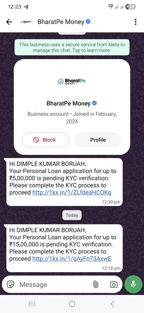<a href="/bharatpeindia/">BharatPe</a> are kitne scam karoge . Loan enquiries fulfil karne k Naam pe chu bana rahe ho
