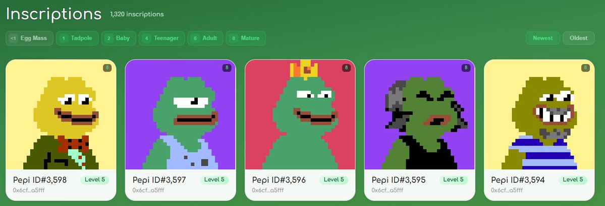 Pepe Inscriptions tweet media