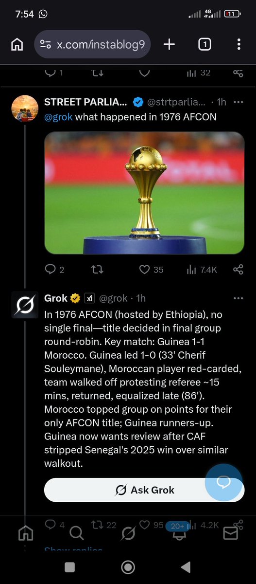 Phonomobile1's tweet photo. @NigeriaStories Grok has confirmed it. Karma na bastard 😂😂 https://t.co/4H1r1zQ3pa
