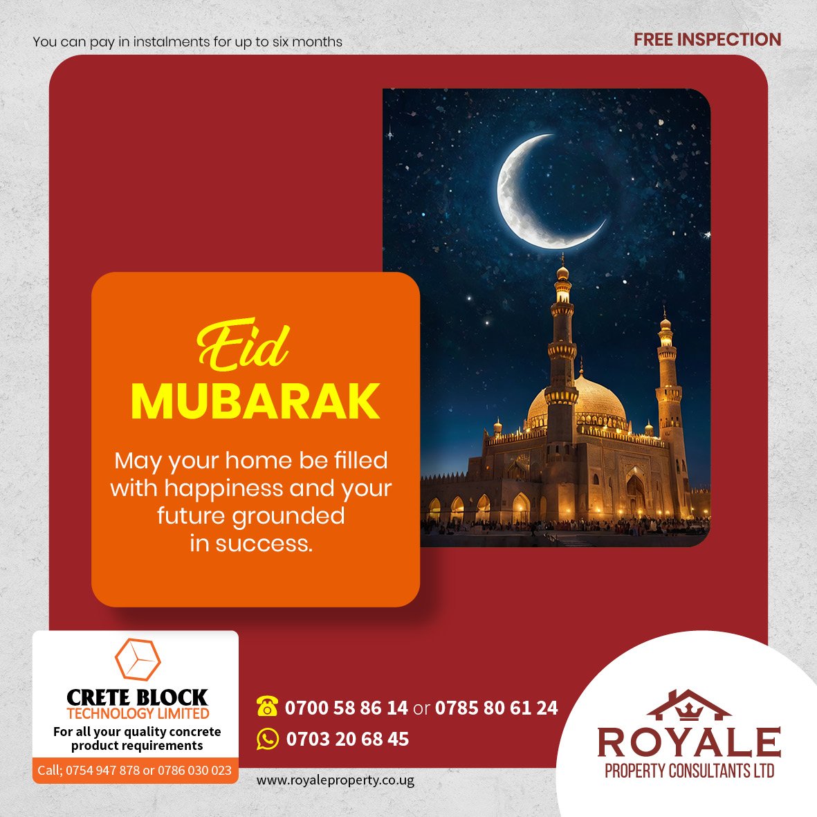 royaleproperty1's tweet photo. Eid Mubarak https://t.co/iBwOSP2wNW