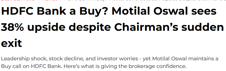 growth_edge_'s tweet photo. Motilal Oswal sees 38% upside despite Chairmanโs sudden exit.
After seeing the performance of Motilal funds, faith in their call is now lower.๐
#Nifty #stockmarket #sensex #hsdc #hdfcbank https://t.co/9gaDWiQzkn