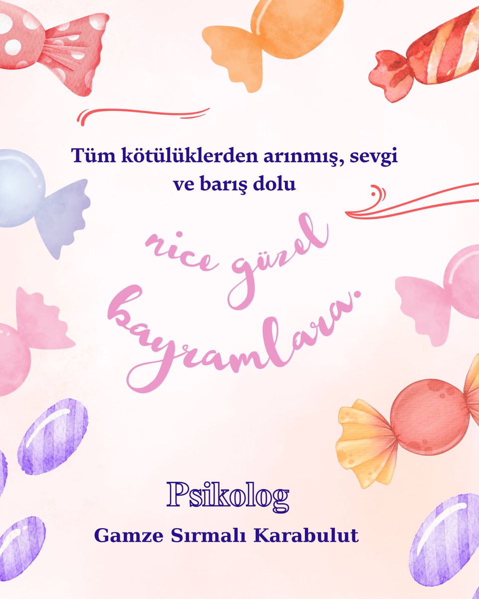Huzurlu, Barış içinde, sevgi dolu nice bayramlara🍭

#iyibayramlar
#RamazanBayramı #BayramınızMübarekOlsun 
#BayramınızKutluOlsun