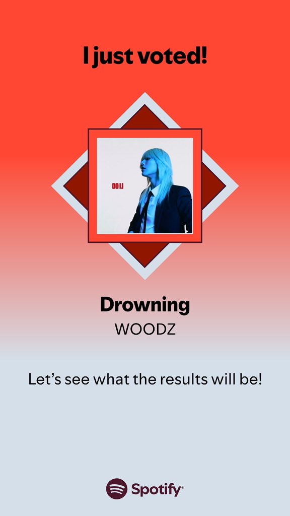 Drowning เข้าชิงใน Spotify นะคะ เข้าไปกดโหวตให้น้องจมน้ำกันค่า
📍 open.spotify.com/playlist/37i9d…

โหวตได้วันละ1 รอบ พรีเมี่ยมได้วันละ2รอบ

#WOODZ #우즈 #조승연 #Drowning