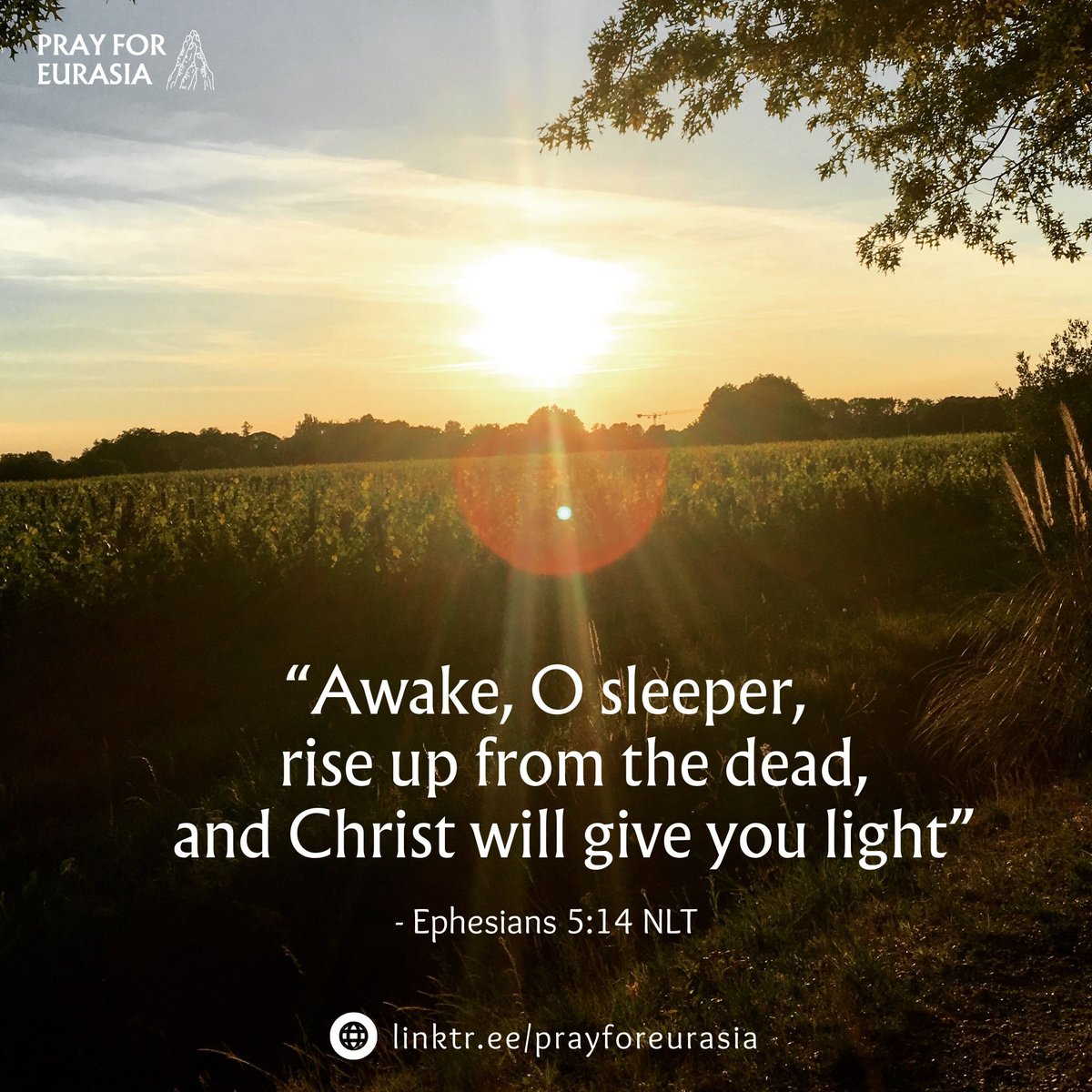 prayforeurasia's tweet image. Sometimes. we forget what truly matters—especially those in need. Even a simple prayer for Eurasia can help prepare hearts and bring hope.

“Awake, O sleeper.” May Christ’s light guide you as you pray for His will 🙏 

📲 Download the PFE app!

#prayforeurasia #unreached