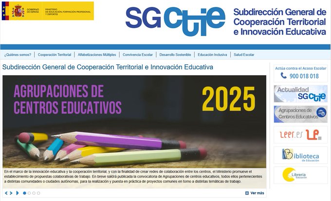 educaSGCTIE's tweet photo. 🎯Innovación, inclusión, cooperación… todo en un solo lugar

💡La web de SGCTIE te ofrece información de programas como PROA+, PCT de bienestar emocional, PCT de refuerzo de la competencia lectora y más

🔎Revísala y activa tu aula:
https://t.co/2ZhmGJN5nW https://t.co/Kc5Q7U22E4