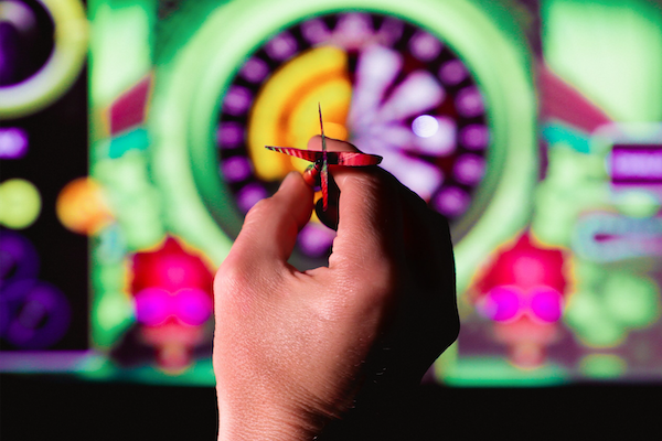 Interactive Darts&amp; Pizza for up to Eight People or Hot Drink &amp; Cake for One - mailchi.mp/thepriceiswigh…