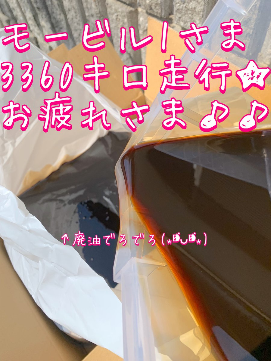 ⭐️ラパ子のオイル&amp;フィルター交換⭐️

🌸今回は27日間で3360キロ走って、予定交換距離より360キロオーバーしちゃいました🐰✨

🌸今回からエンジンオイル✨はモービル1じゃなくてモチュール300vにオイル変更🐰💕