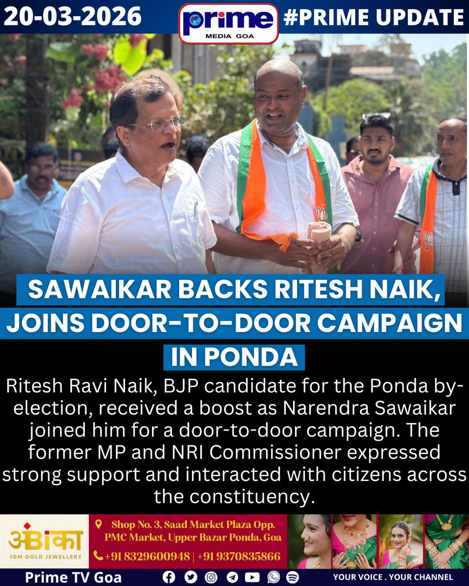 Prime Media Goa - TV Channel tweet media