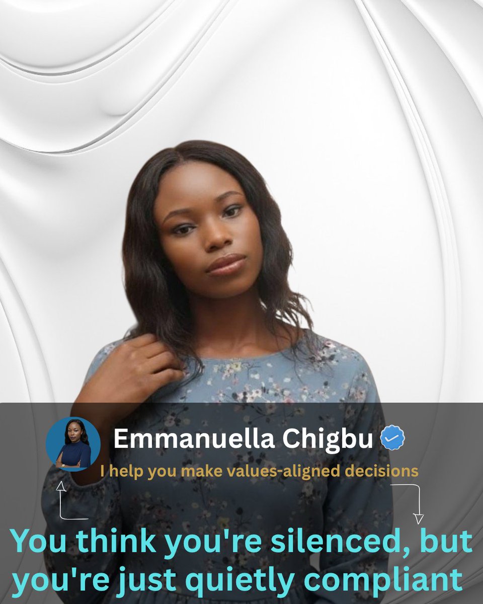 ella_chigbu's tweet photo. There's a version of you that stopped speaking up.

Not because you ran out of ideas.

But because the room made it clear, quietly and consistently, that standing out had a cost.

So you adjusted. https://t.co/b2jTrlY8F7