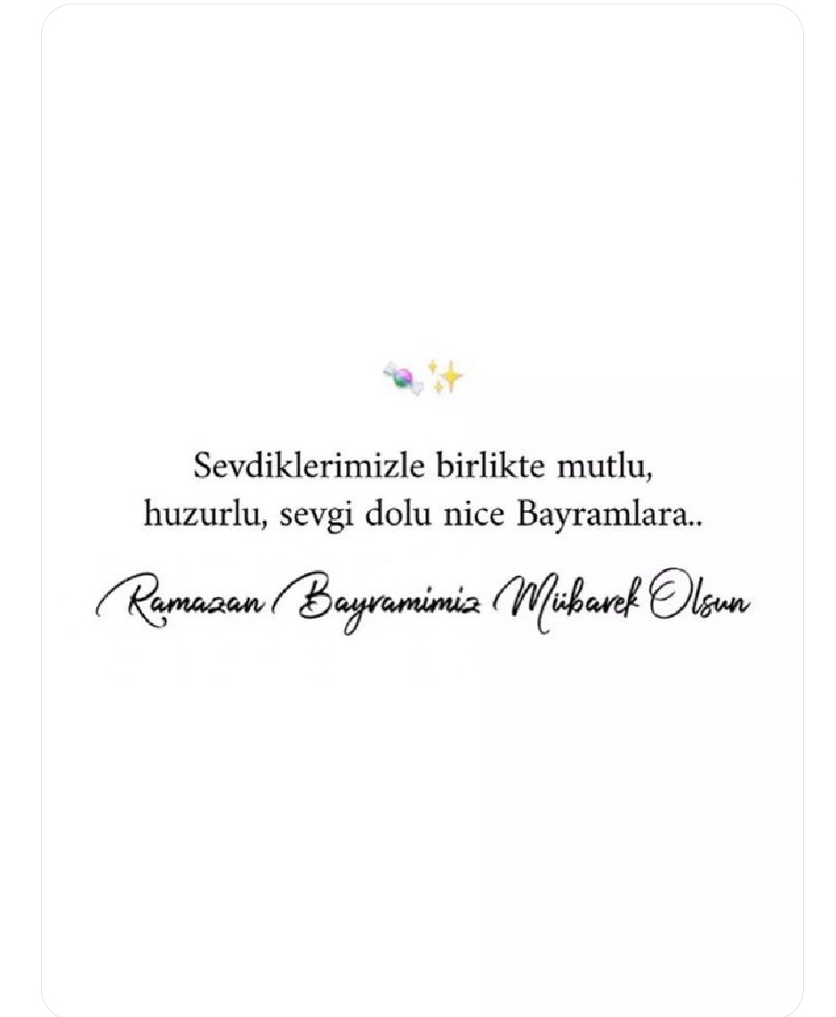 Herkese iyi bayramlar diliyorum 🙏🍀
#günaydın
#RamazanBayramı
#RamazanBayramınızMübarekOlsun
#iyibayramlar