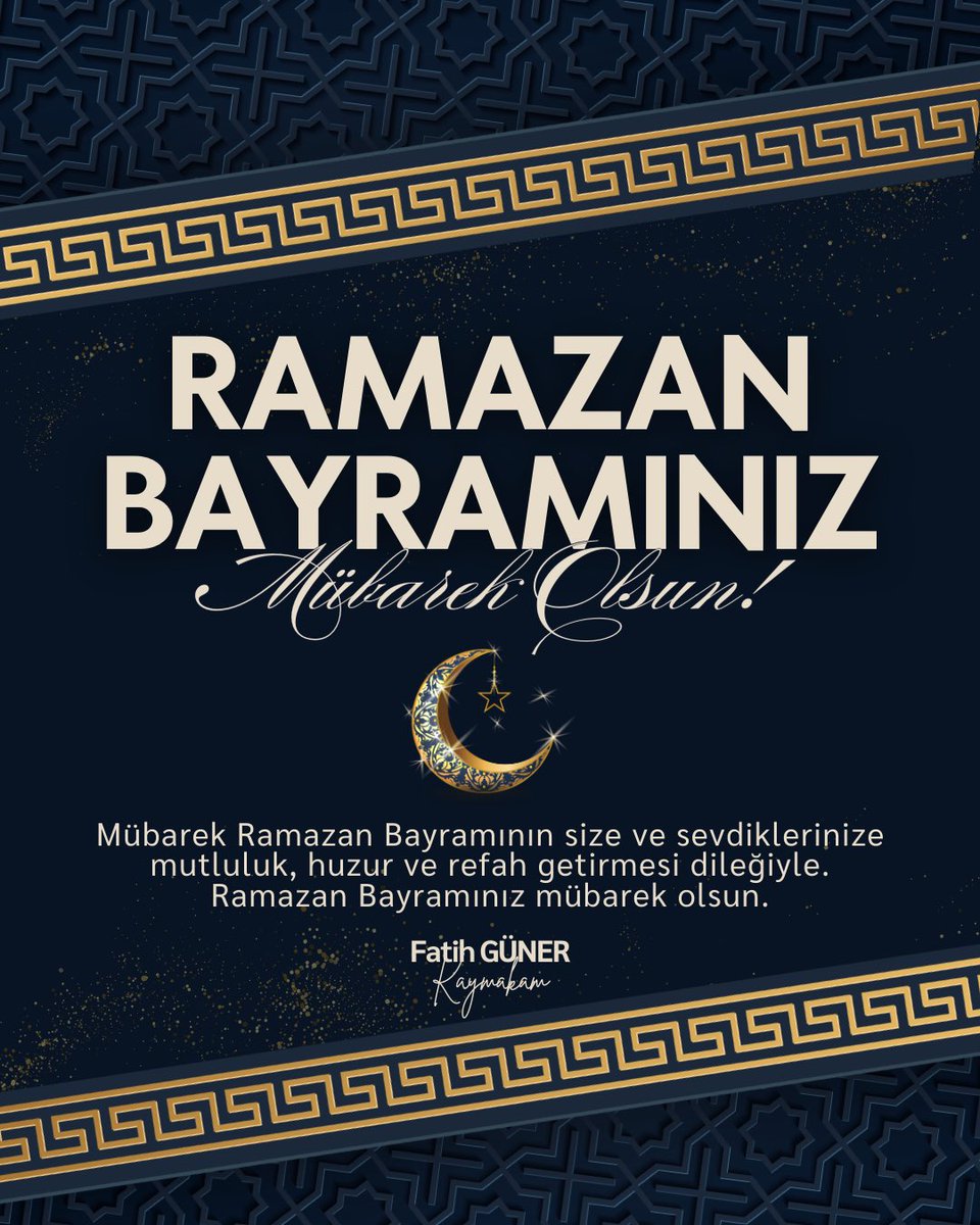 Kaymakamımız Sayın Fatih Güner’in Ramazan Bayramı Mesajı

Başta kıymetli Derbentli hemşehrilerimiz olmak üzere aziz milletimizin ve tüm İslam âleminin Ramazan Bayramı’nı en içten dileklerimle kutluyor; sağlık, huzur ve bereket getirmesini diliyorum.

Bayramınız mübarek olsun. 🌙