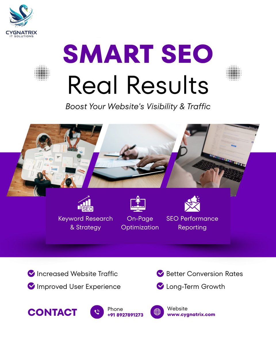 cygnatrix's tweet photo. 🚀 Boost Your Website Visibility with Expert SEO
Struggling to rank on search engines? Our SEO strategies help your business achieve higher rankings, more traffic, and better conversions. 💡
#SEO #SearchEngineOptimization #DigitalMarketing #WebsiteGrowth #OnlineVisibility🚀 https://t.co/wNAbFLkk0C