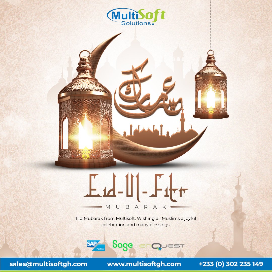 Eid Mubarak from Multisoft,  wishing all Muslims a joyful celebration and many blessings 

#eidmubarak #multisoftsolutions #softwaresales #eid2026