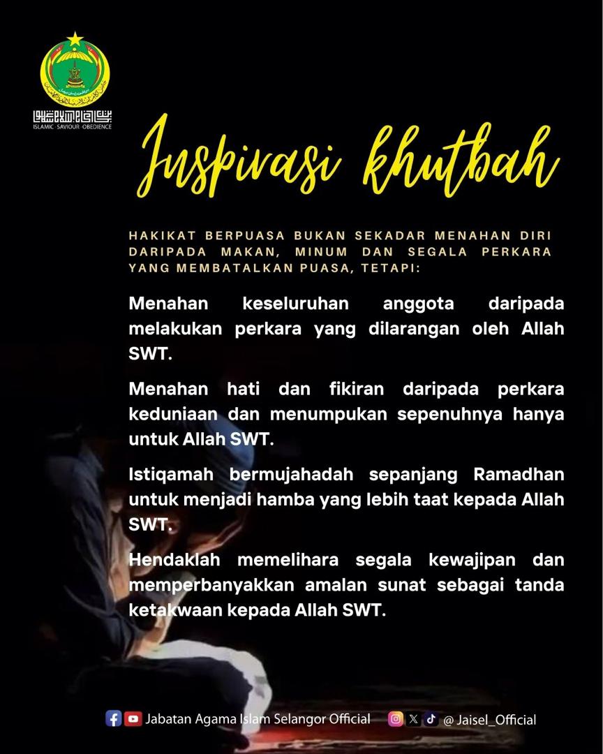Jabatan Agama Islam Selangor - Official tweet media