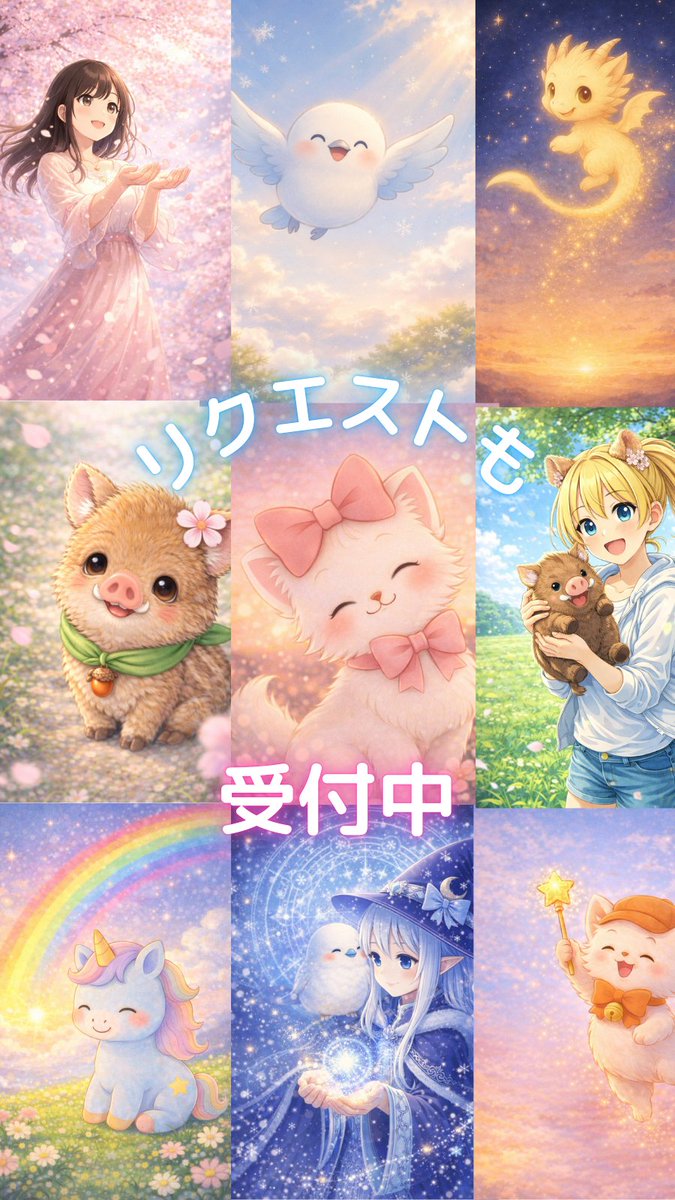 🌸販売開始しました🌸

本日より✨
ファミマプリントクリエイターズで販売スタートしました☁️
👉こちらからご覧いただけます
creators-fp.family.co.jp/FCGN

今回は全10種類をご用意しています🌸
販売期間は1か月です✨

お気に入りの1枚が見つかりますように…💕