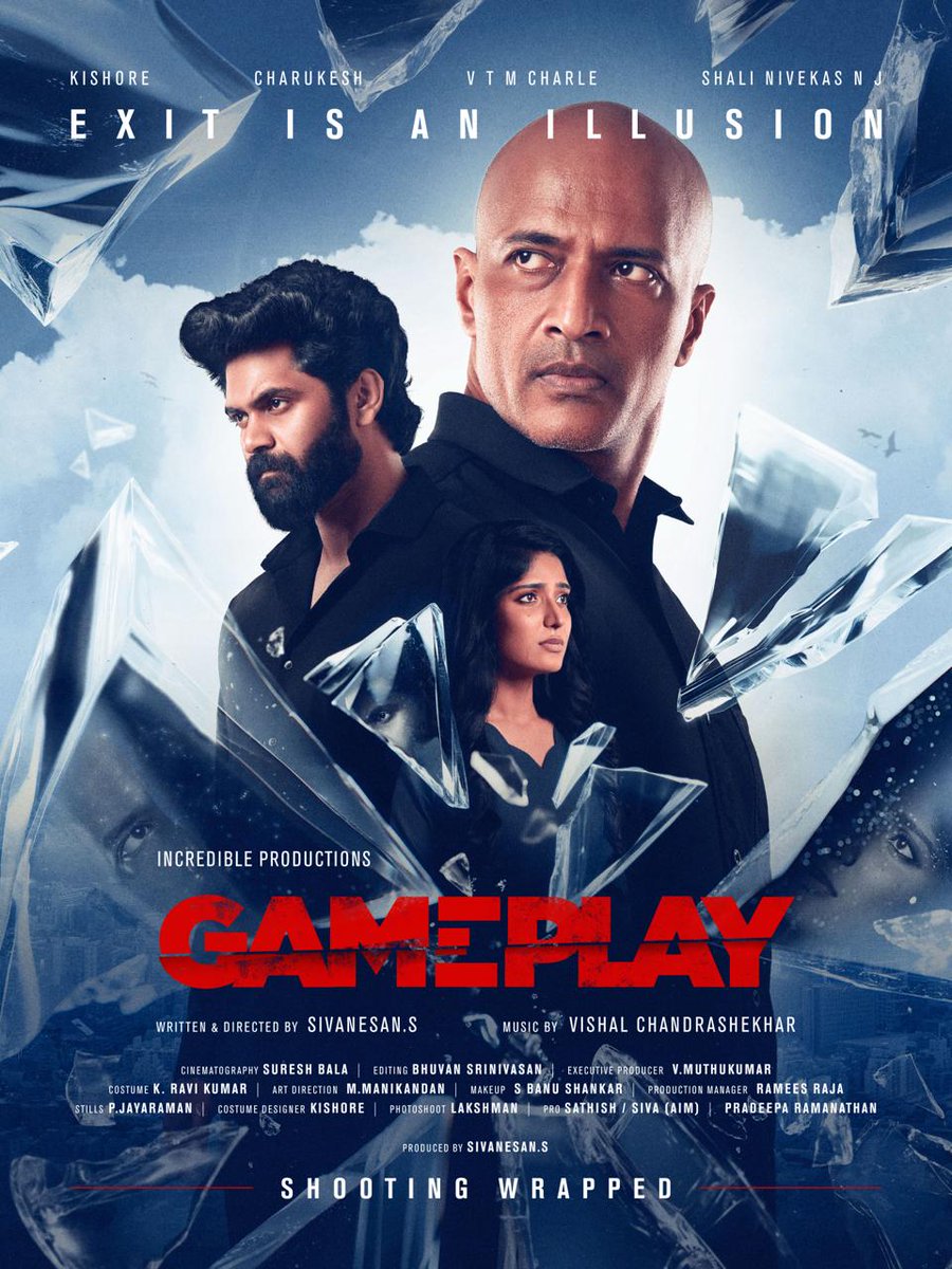 igtamil's tweet photo. Honoured to have our Title &amp; First Look revealed by director @karthiksubbaraj 🙏

Grateful for the support and encouragement ❤️

— Team #GAMEPLAYMOVIE

@sivanesan_ms @gameplay_movie
@sureshbaladop @theedittable

@vinoth_kishan @Shali_Nivekas
#actorkishore #Charukesh @teamaimpr https://t.co/7lJcvQabtR